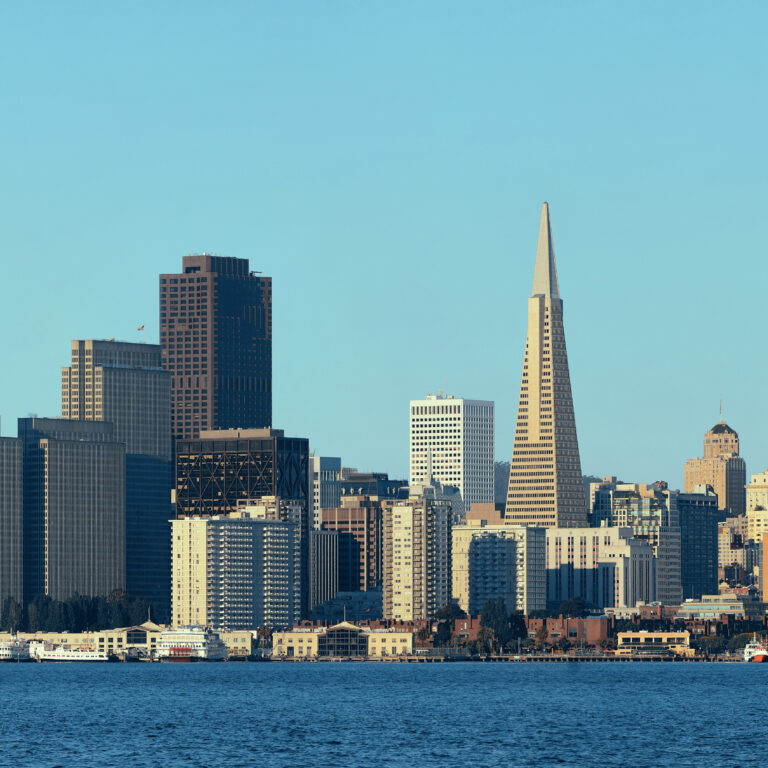 The San Francisco skyline.
