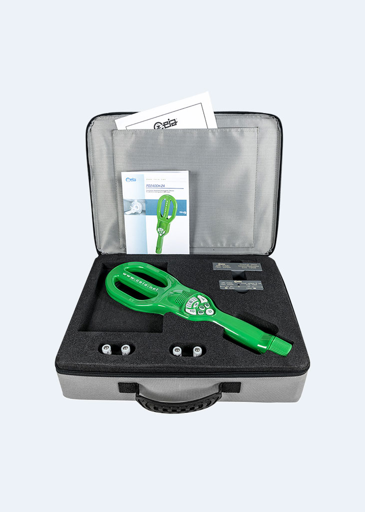 PD240CH Z4 and accessories in a molded case.