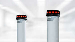 OPENGATE product in a blurred hospital background