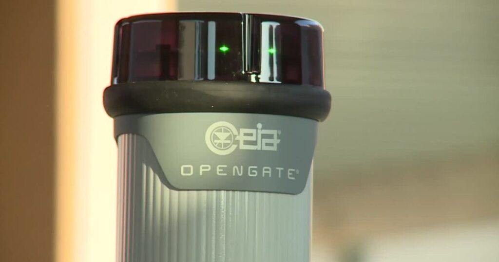 OPENGATE product top with green lights.