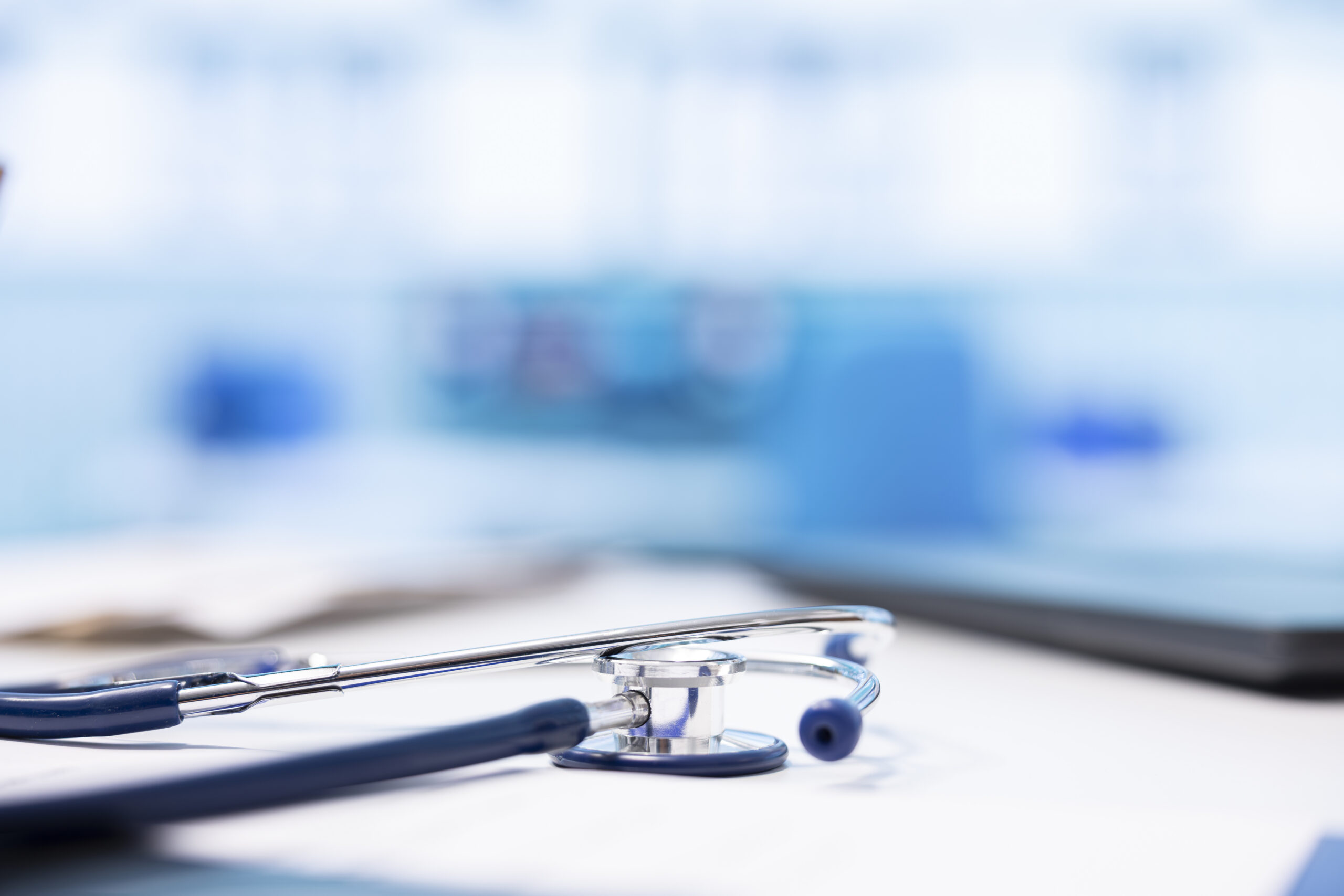 Spacious healthcare office with modern medical equipment